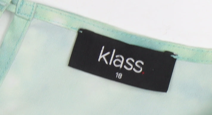 Klass Women's Multicoloured Sleeveless Blouse Size 18