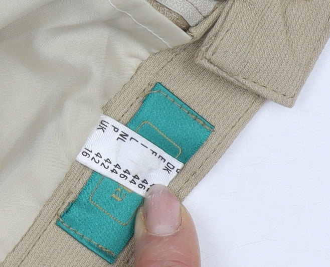 Canda Beige Midi Pencil Skirt 14 Unisex Elastic Waist