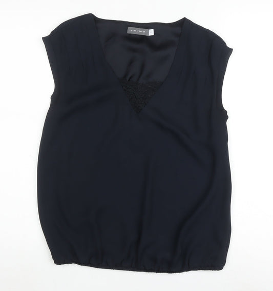 Mint Velvet Women's Black Sleeveless Blouse Size 10