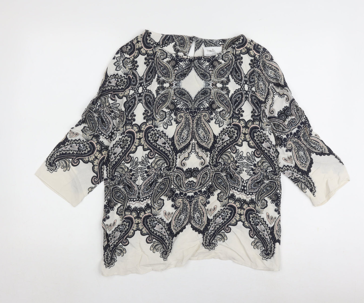Wallis Petite Paisley Top, Multicoloured, Size 12