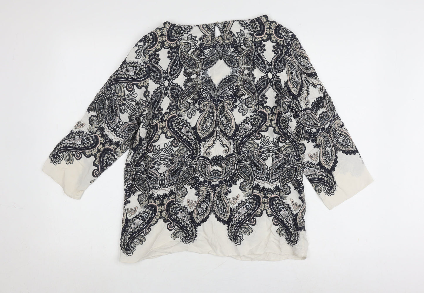 Wallis Petite Paisley Top, Multicoloured, Size 12