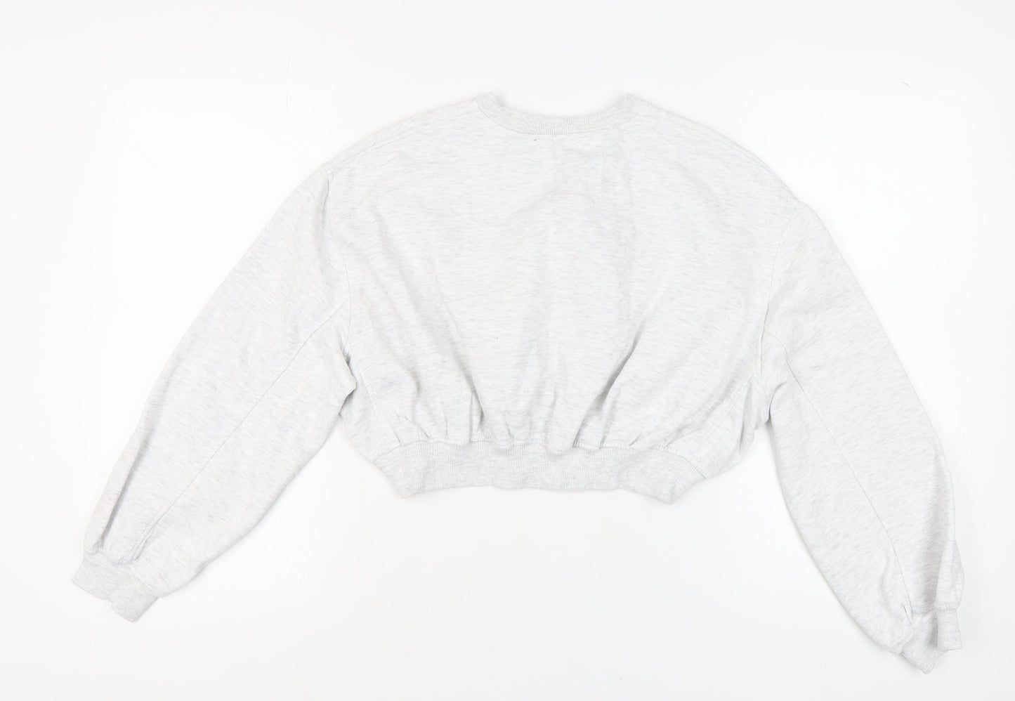 Zara Women's Grey Pullover Sweatshirt Size 8