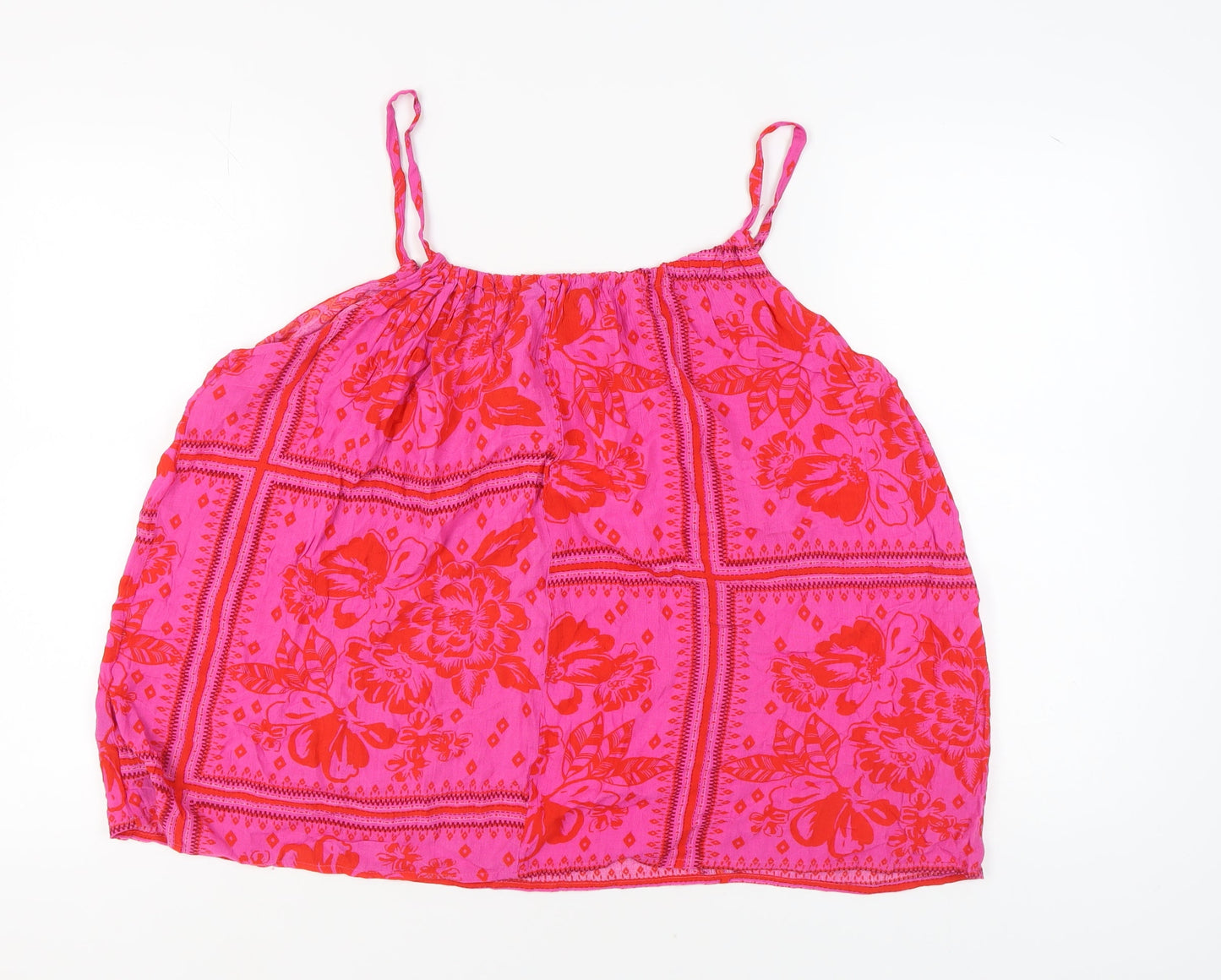 Friends Like These Women's Pink Floral Camisole Tank Size 16