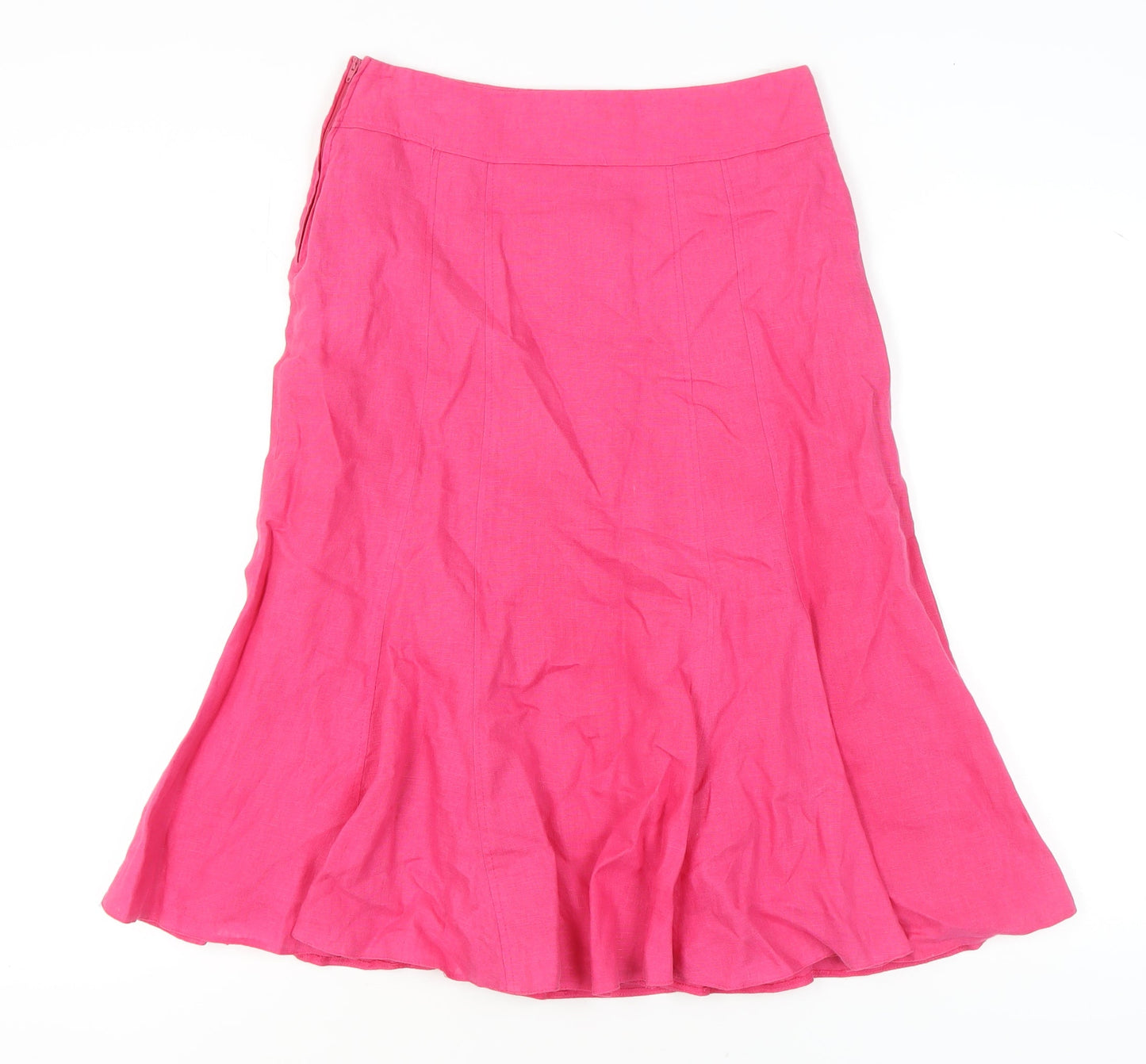 Steilmann Women's Pink Linen Skirt Size 10