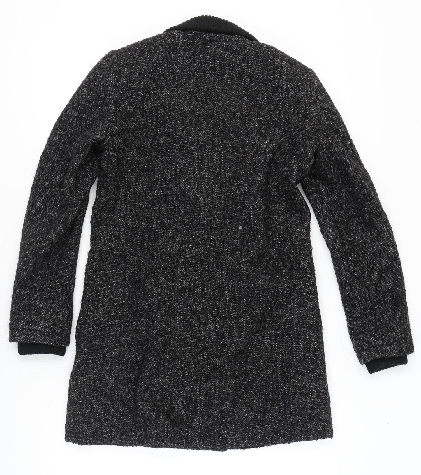 Mango Women's Black Pea Coat Size S - Stylish Business Wear