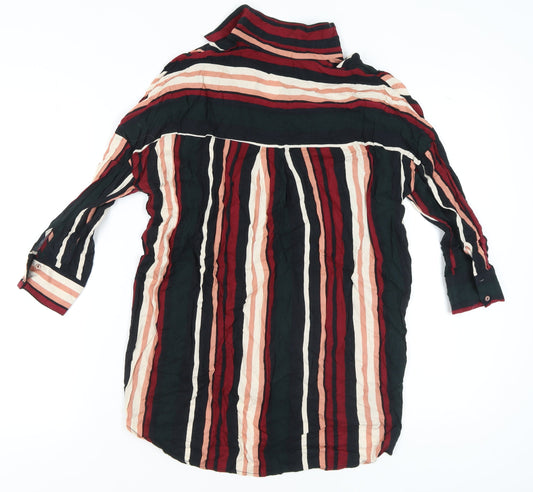 Stradivarius Women's Multicoloured Striped Blouse, Size S