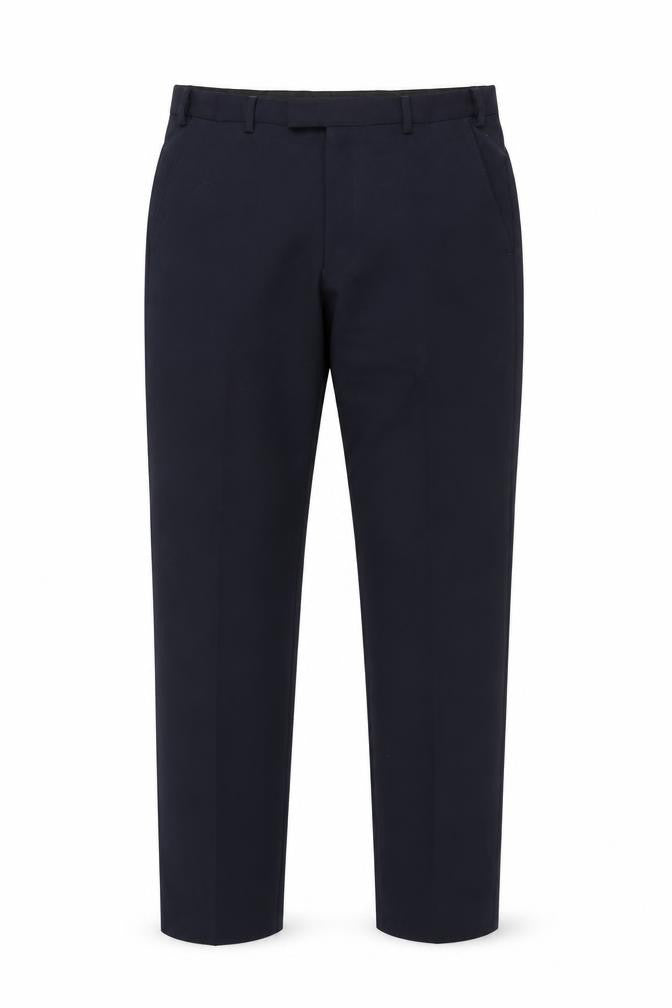 Marks & Spencer Men's Blue Dress Trousers, Regular Fit, Size 34