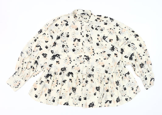 ASOS Women's Multicoloured Floral Blouse Size 16