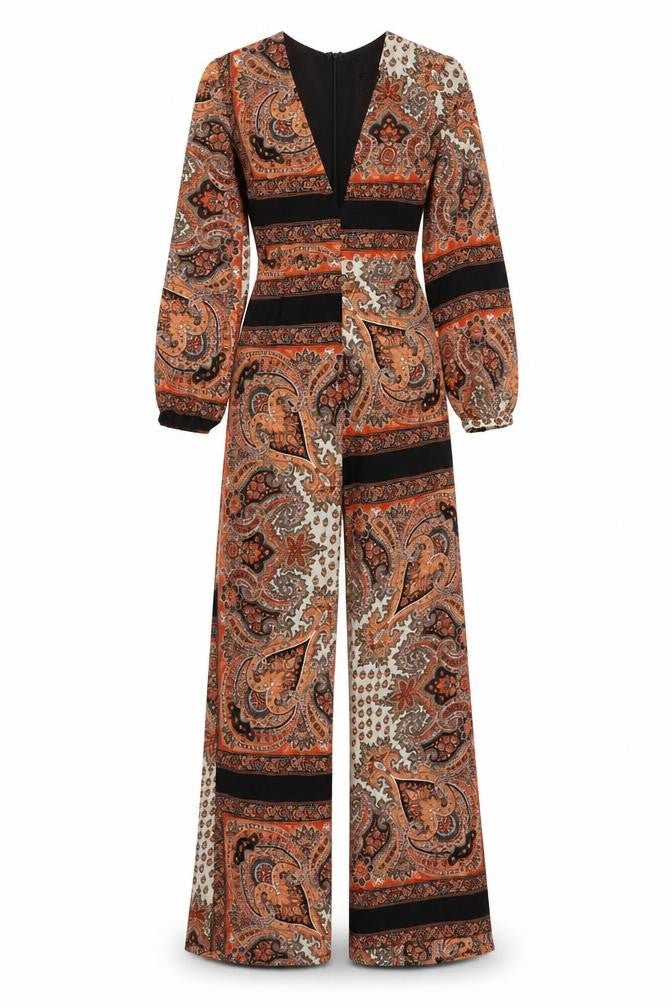 Glamorous Womens Jumpsuit Multicoloured Paisley XS