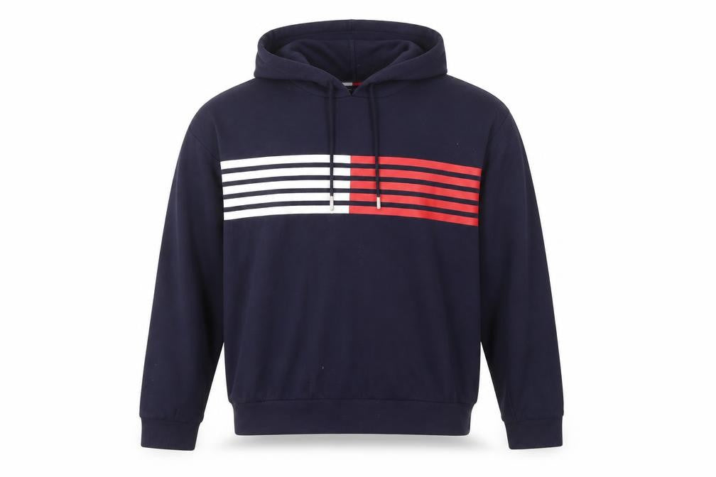 Mens UK M Regular Tommy Hilfiger Blue Pullover Hoodie
