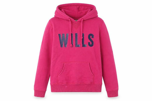Womens UK 10 Regular Jack Wills Pink Pullover Hoodie