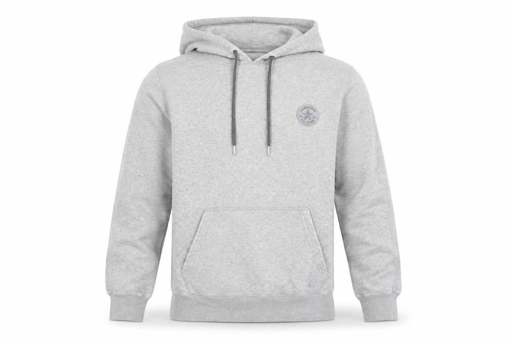 Mens UK S Regular Converse Grey Pullover Hoodie