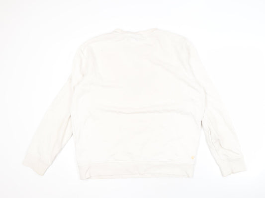 Emporio Armani Men's White Logo Sweatshirt L