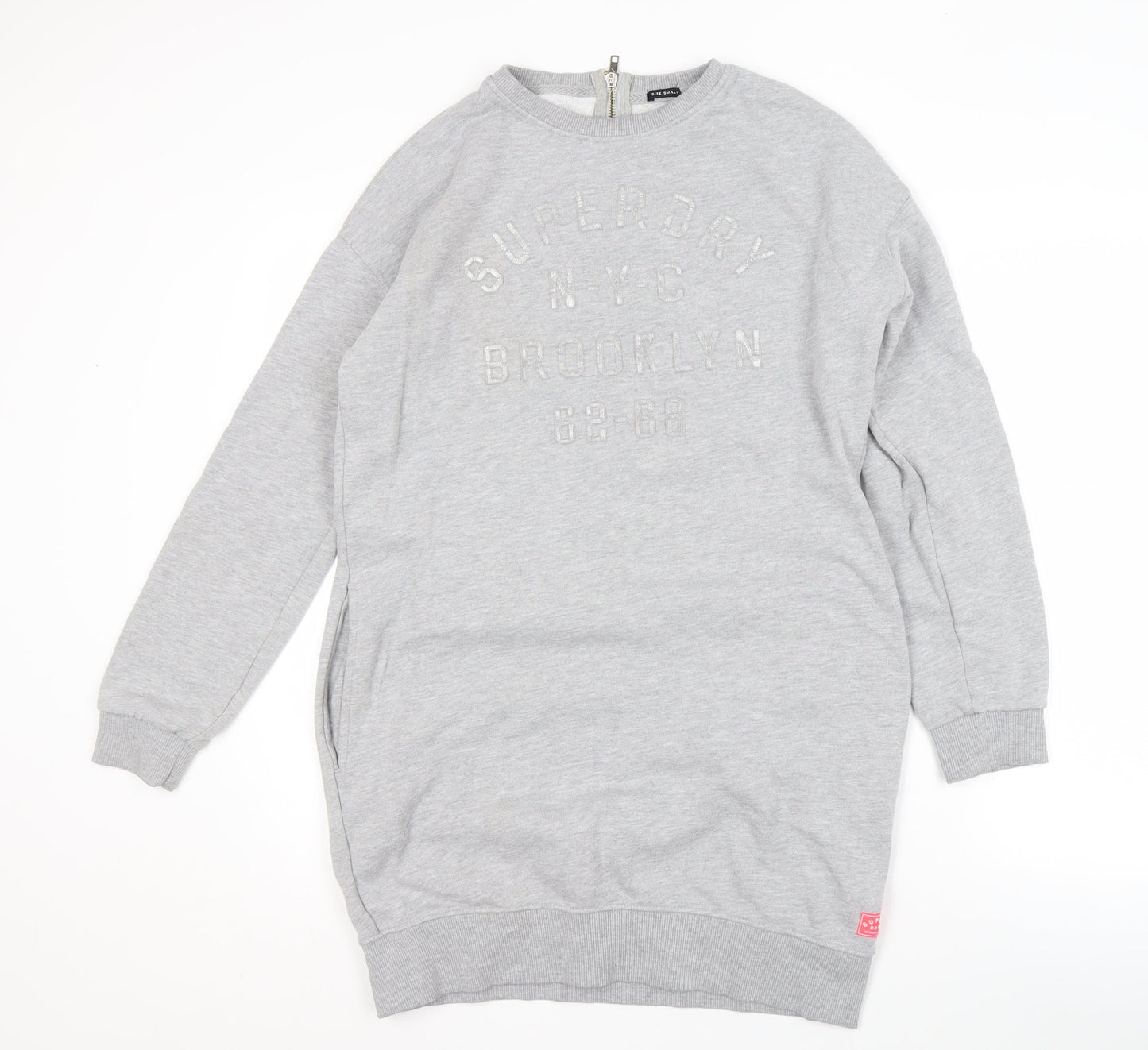 Superdry Women's Grey Sweatshirt Dress S