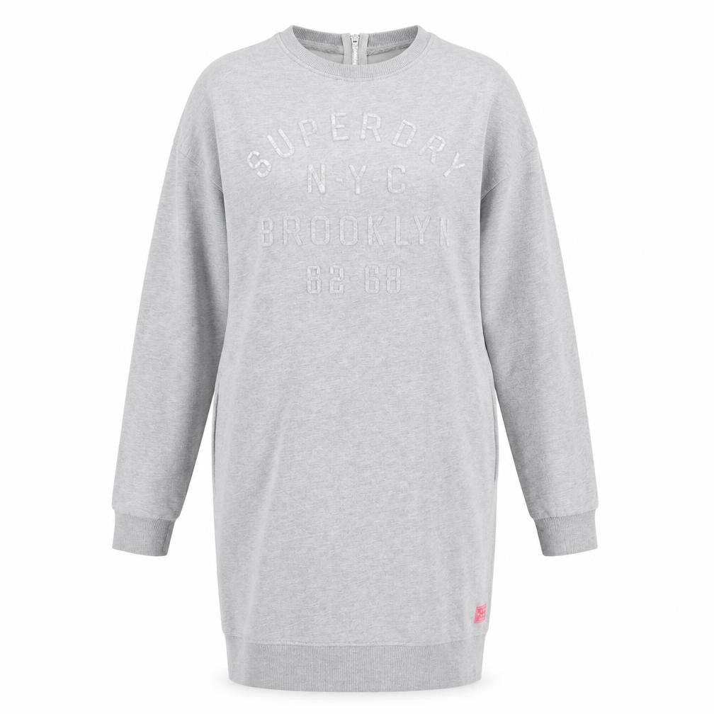 Superdry Women's Grey Sweatshirt Dress S