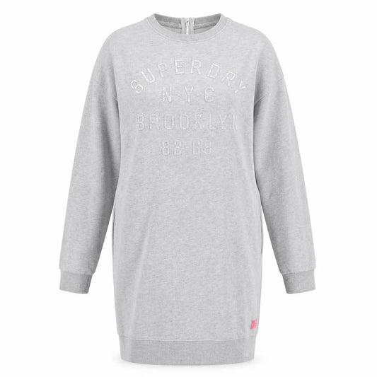 Superdry Women's Grey Sweatshirt Dress S