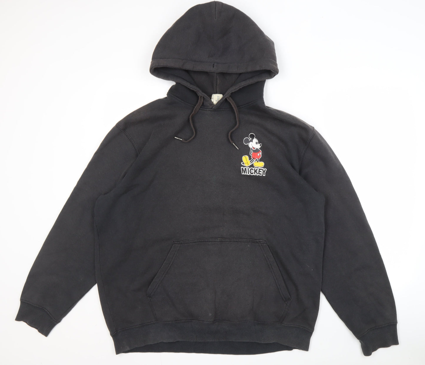 H&M Unisex Black Mickey Mouse Pullover Hoodie S