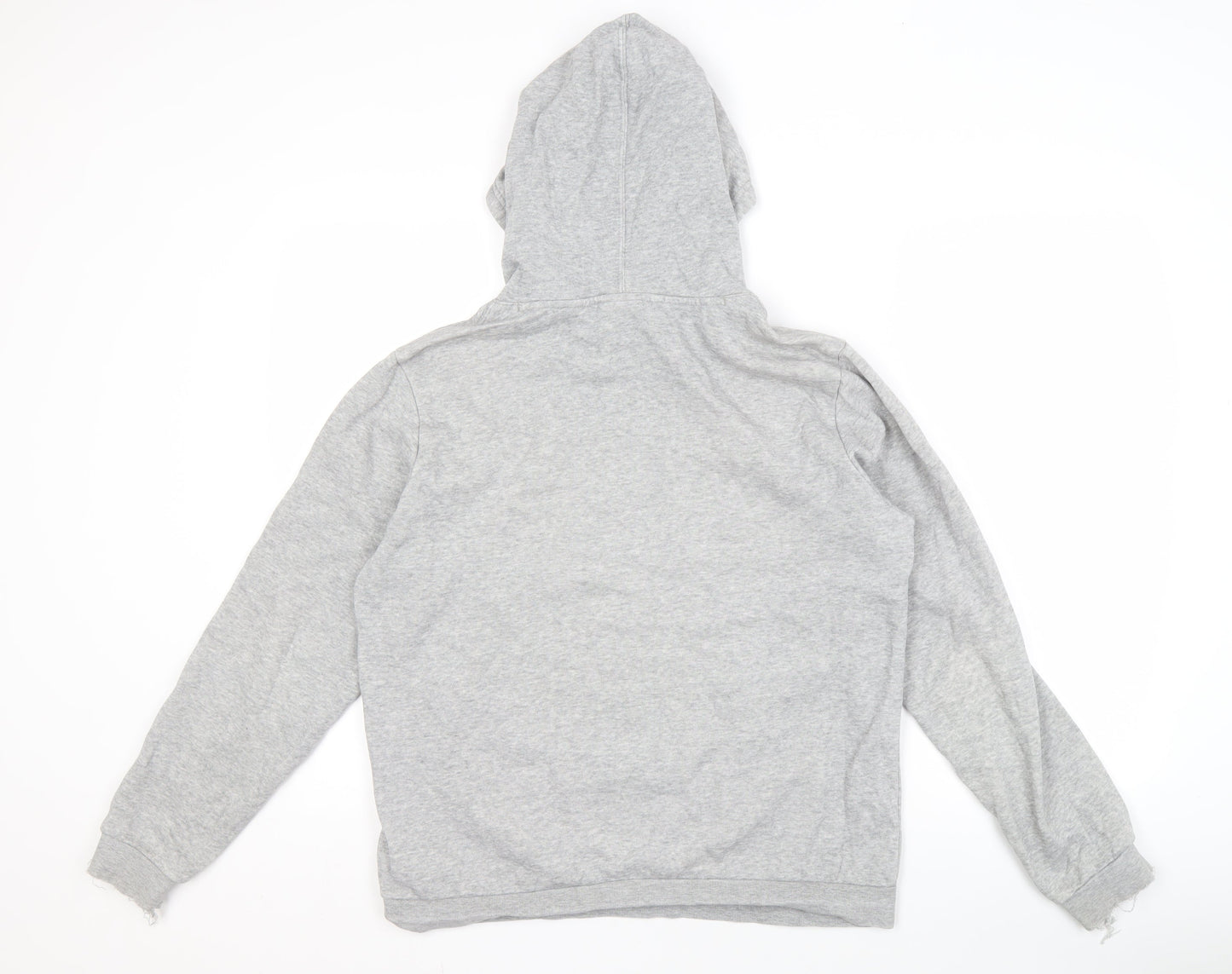 Champion Men's Grey Pullover Hoodie 2XL Logo Fleece