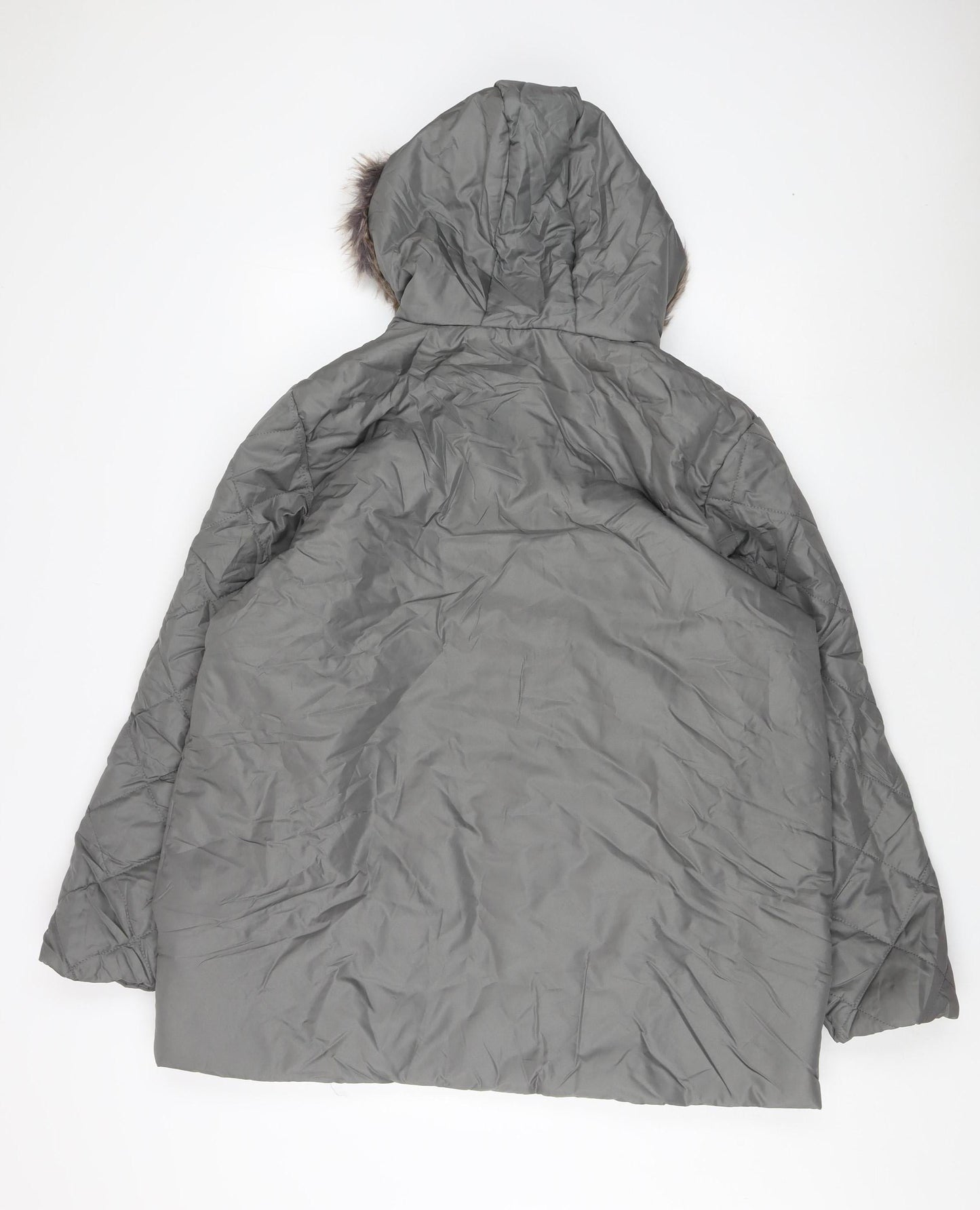 Anne De Lancay Women's Grey Quilted Jacket L