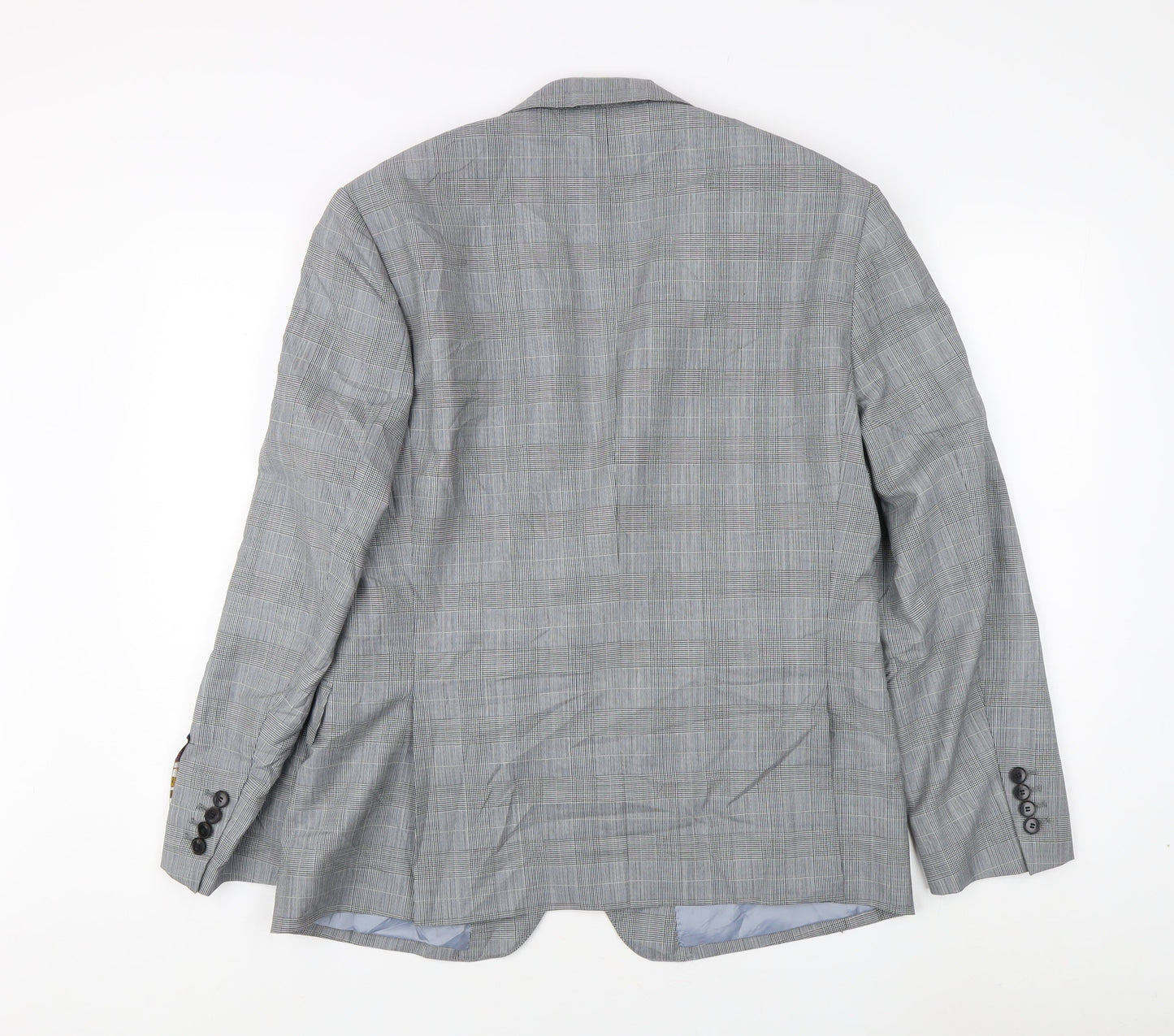 Marks and Spencer Men's Grey Check Blazer, 40