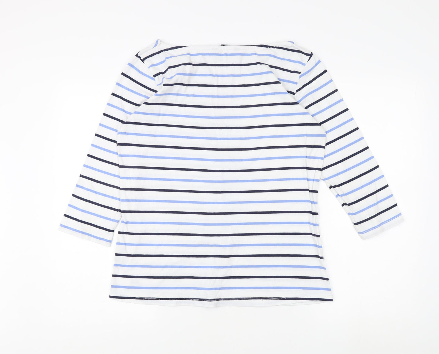 Crew Clothing Women's Multicoloured Striped T-Shirt Size 12