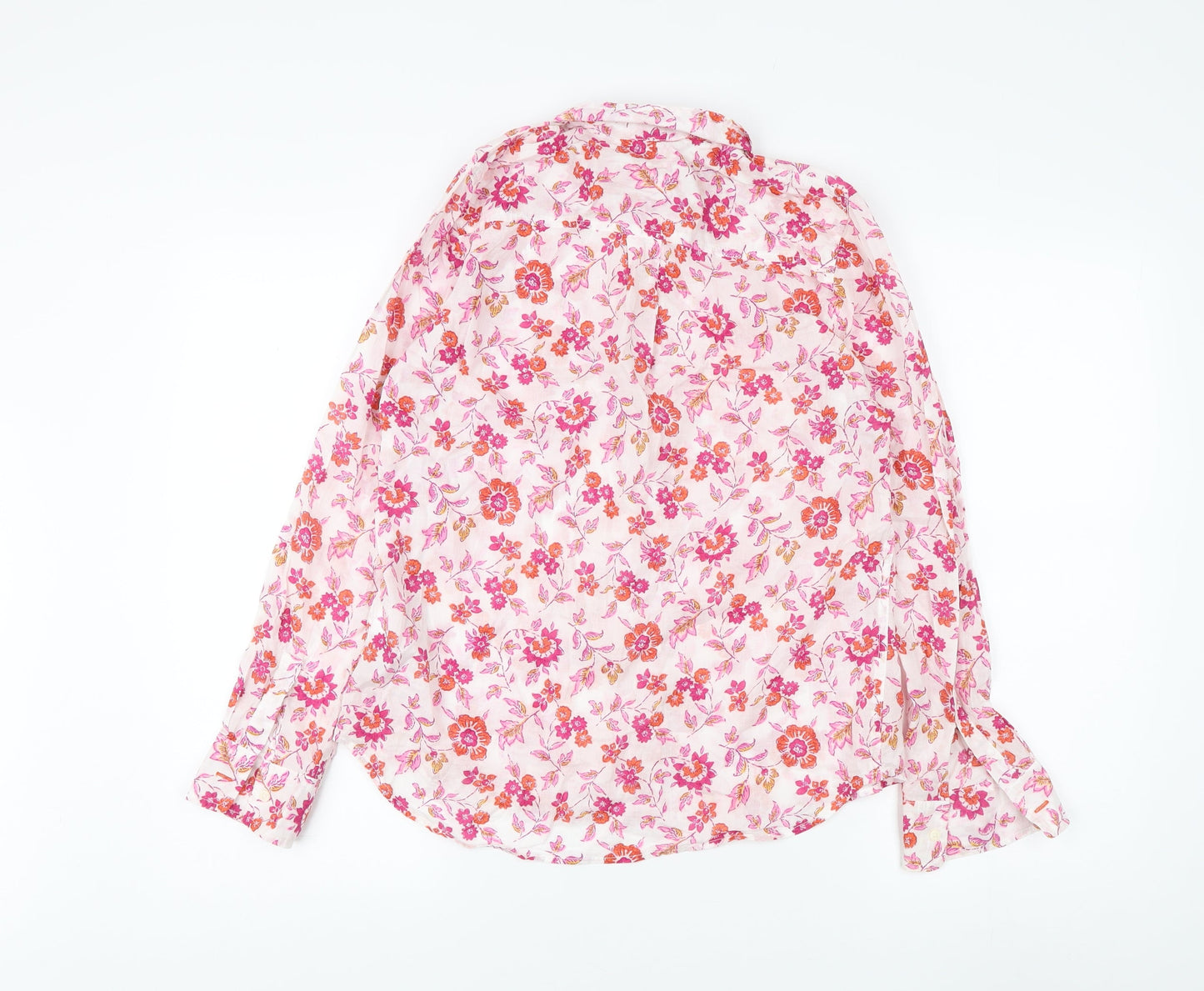 GAP Women's Pink Floral Button-Up Shirt XS