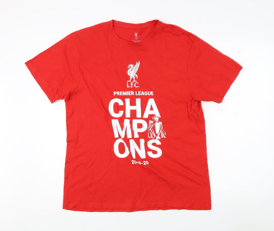 LFC Men’s Large Red Crew Neck Graphic T-Shirt