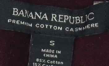 Banana Republic Men's Red Knit Pullover Sweatshirt S