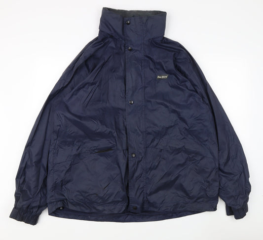 Peter Storm Men's XL Blue Waterproof Rain Coat 44-45"