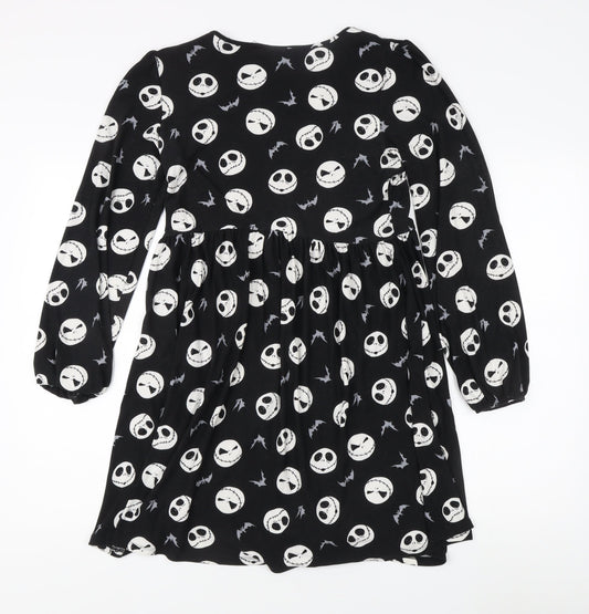 Disney Girls Black Long Sleeve Dress, The Nightmare Before Christmas