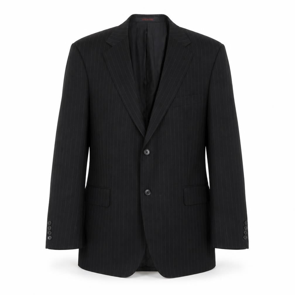Mens 44 Chest Regular Jeff Banks Black Two-Button Blazer