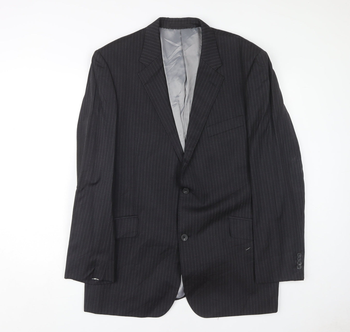 T.M. Lewin Men's Grey Wool Suit Jacket 44R