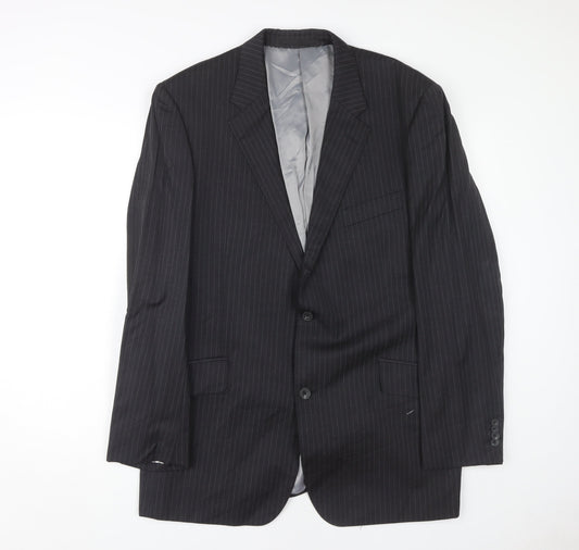 T.M. Lewin Men's Grey Wool Suit Jacket 44R