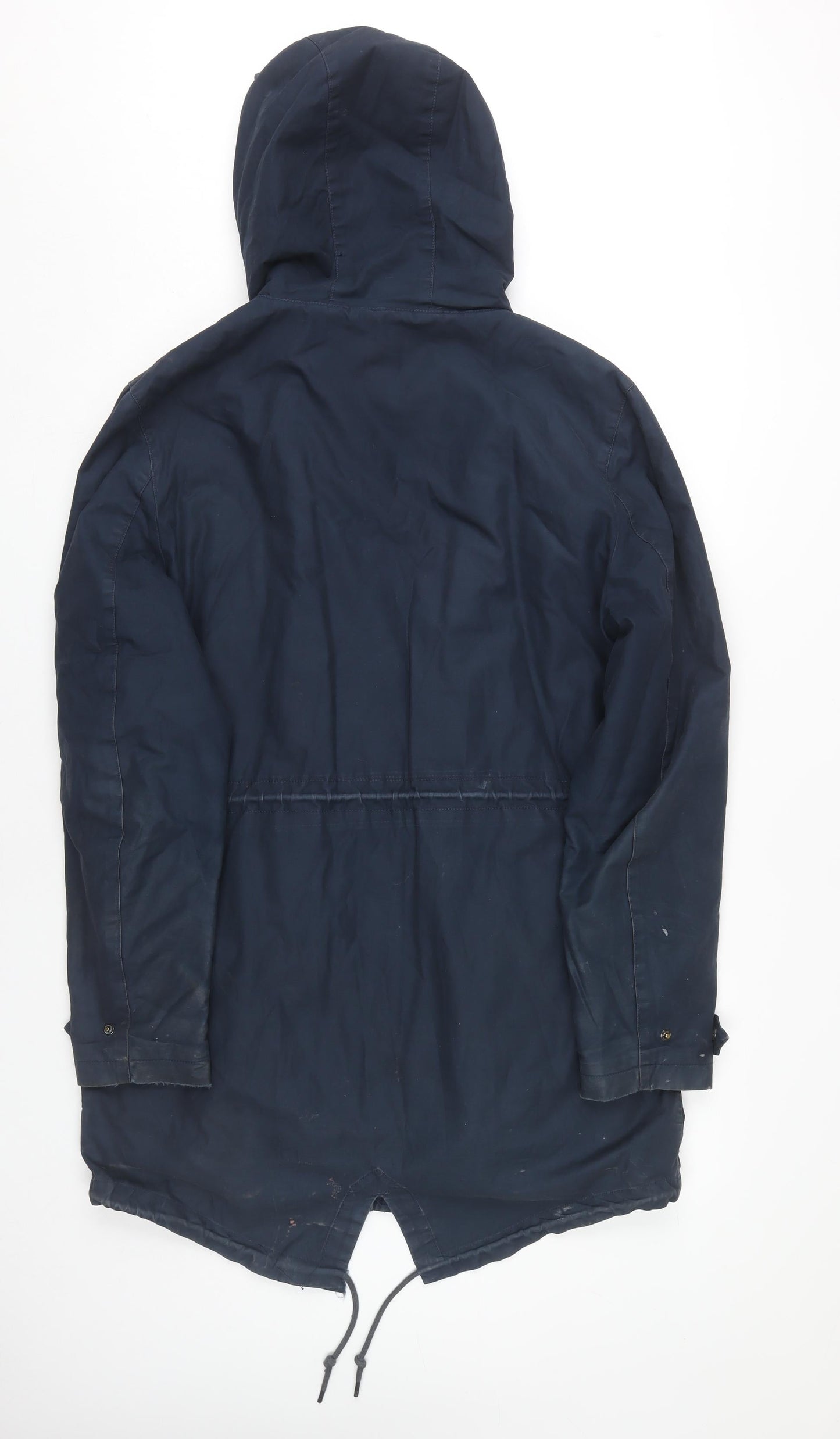 Original Penguin Men's Blue Parka M Cotton Hooded Jacket