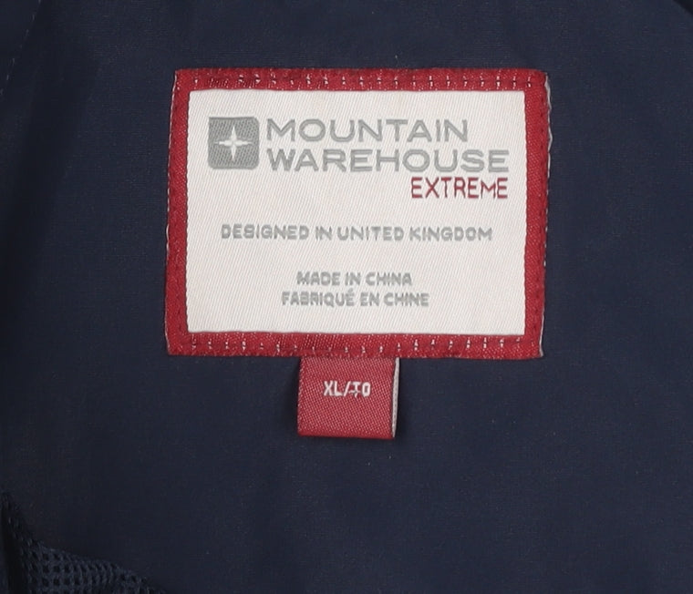 Mountain Warehouse Men's XL Blue Rain Coat
