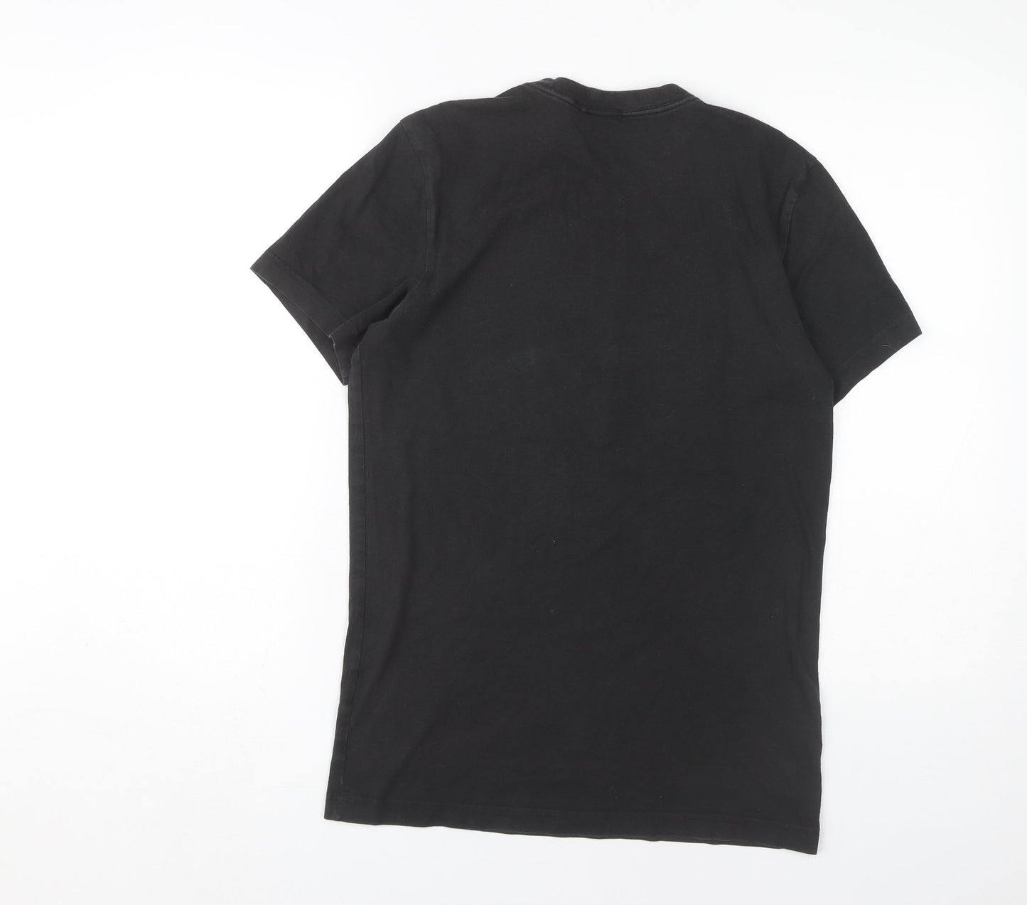 Adidas Men's Black Graphic Logo T-Shirt - Size S