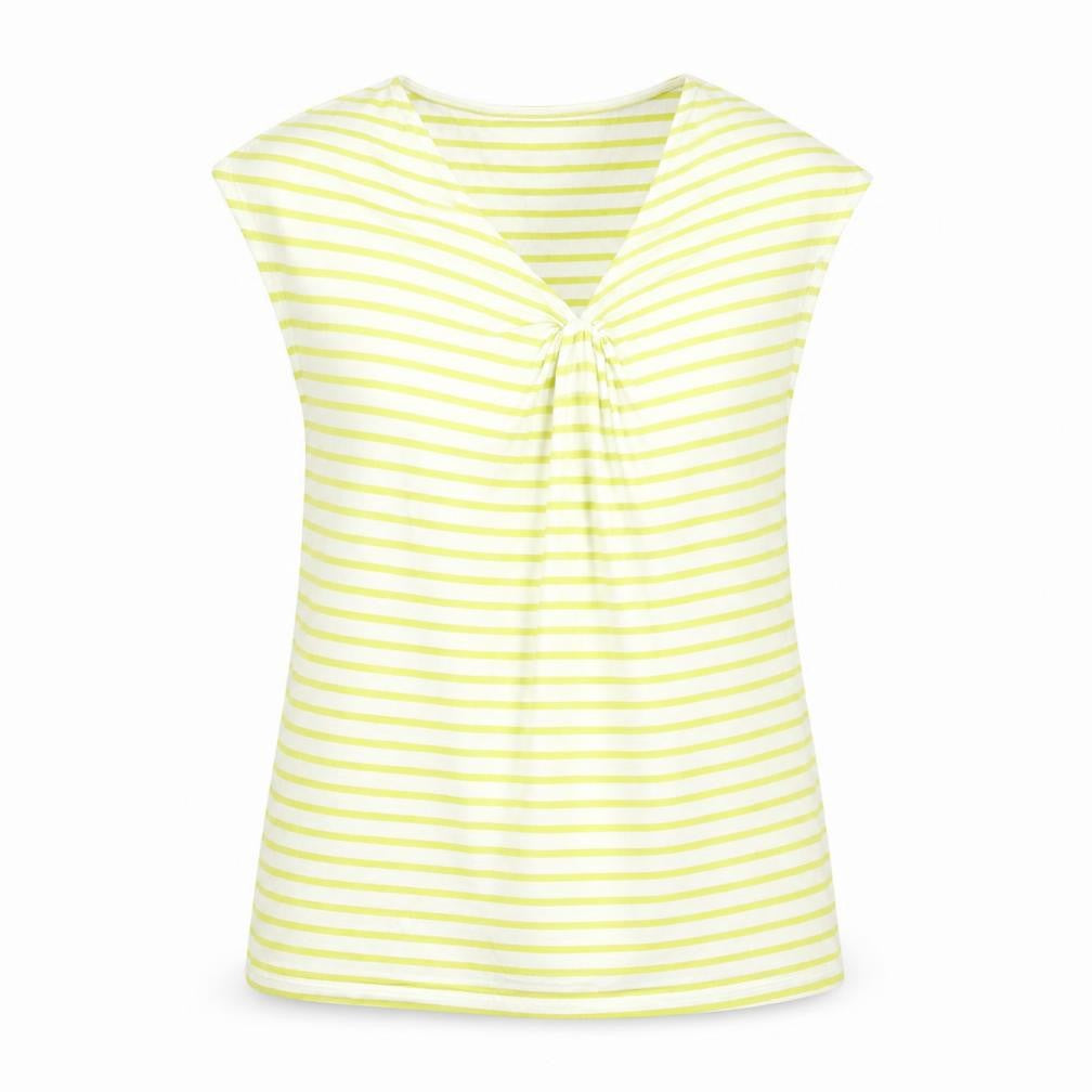 Womens UK Size 2 Whistles Yellow Viscose T-Shirt