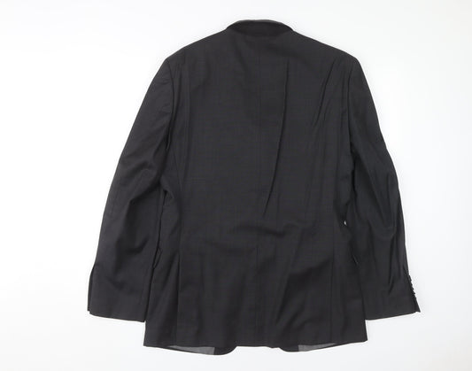 T.M. Lewin Men's Grey Blazer 38R Regular Fit