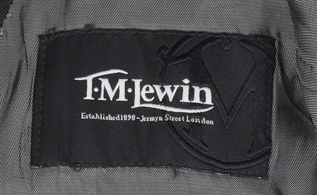 T.M. Lewin Men's Grey Blazer 38R Regular Fit