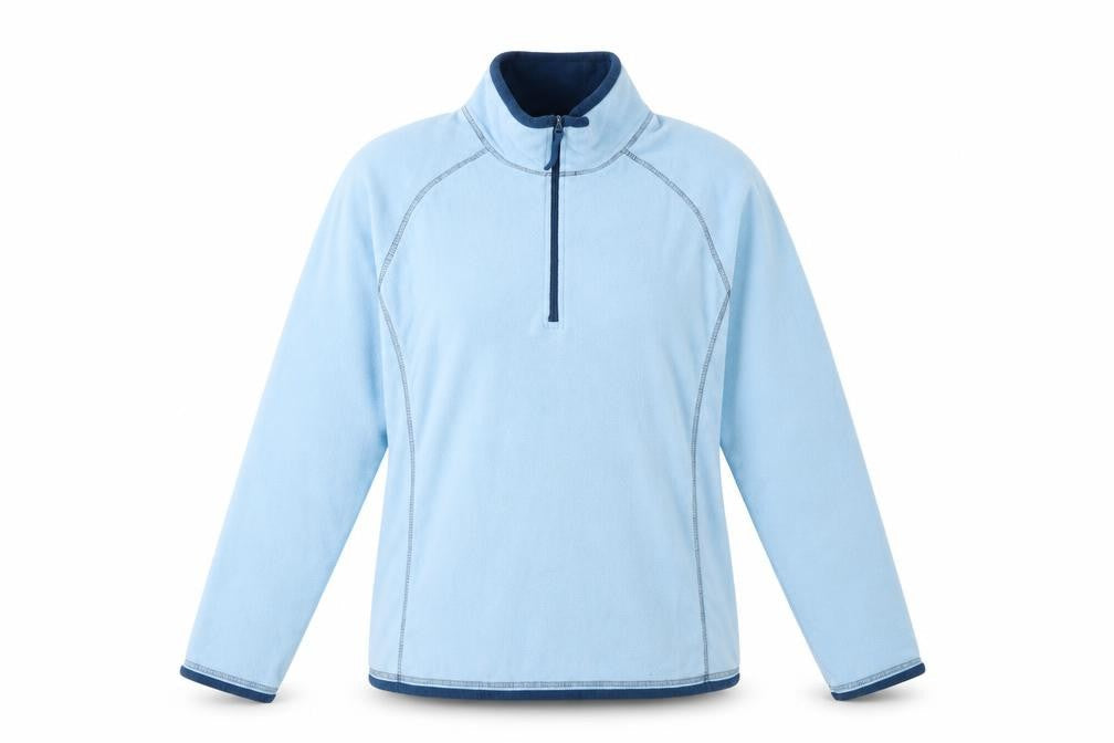 Womens UK 12 Regular Mountain Warehouse Blue Henley Sweatshirt