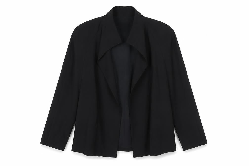 Womens UK Size 6 Regular DKNY Black Rayon Blend Blazer