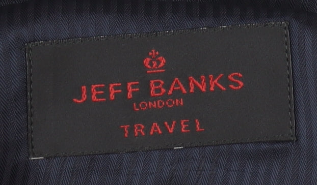 Jeff Banks Men's Blue Blazer, Regular Fit, Size 36
