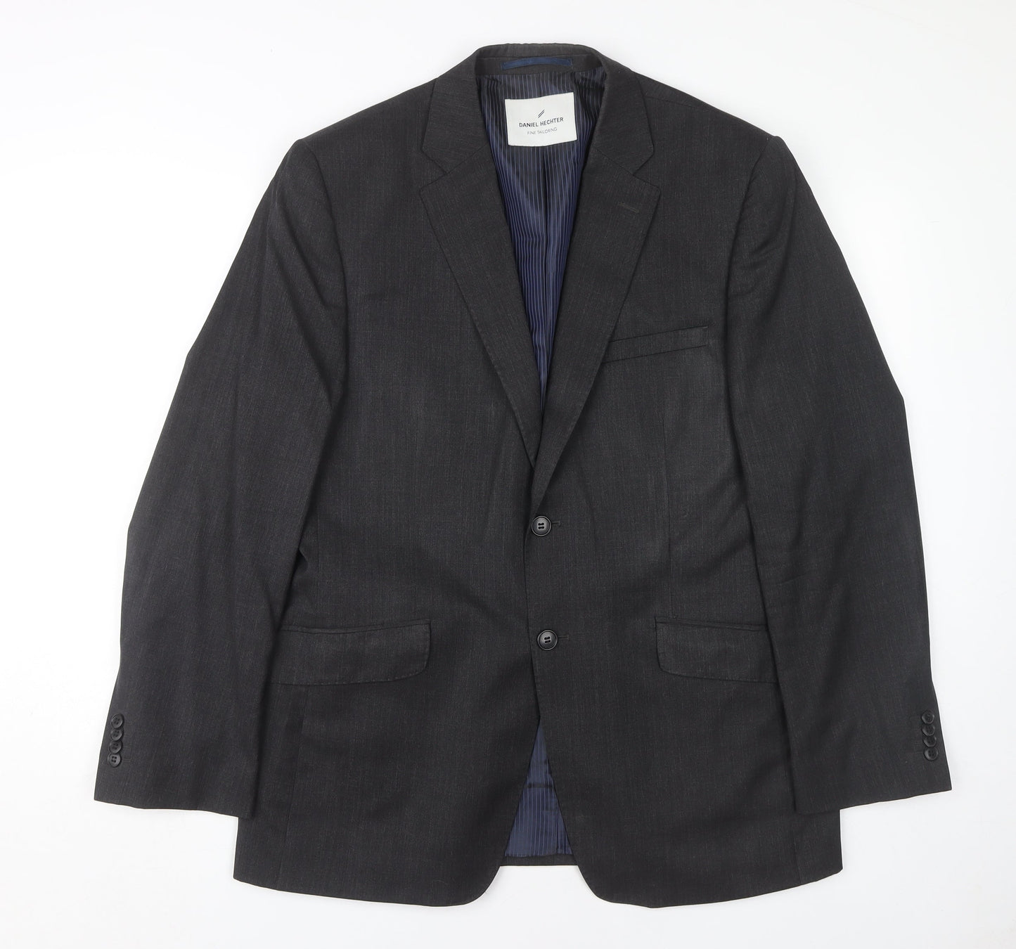 Daniel Hechter Men's Black Blazer Jacket Single-Breasted 40R