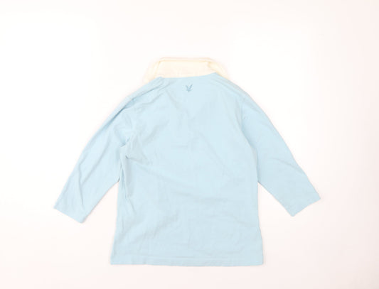 Lyle & Scott Unisex Blue Polo Shirt, Size M, Casual