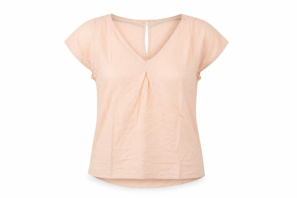 Womens UK Size 8 White Stuff Pink 100% Cotton Blouse
