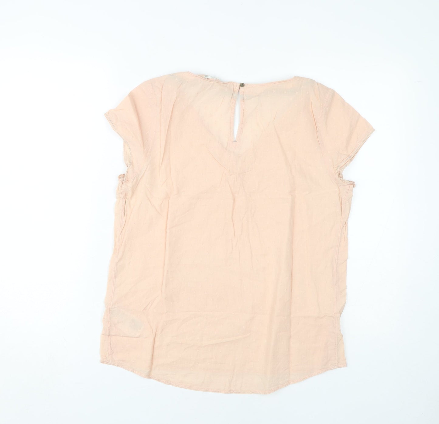 White Stuff Women's Pink Blouse UK 8 V-Neck
