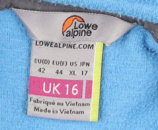 Lowe Alpine Women's Blue Full Zip Hoodie Size 16