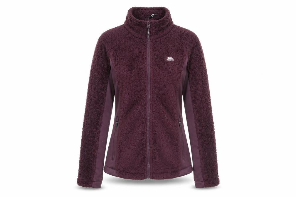 Womens UK Size S Regular Trespass Purple Polyester Jacket