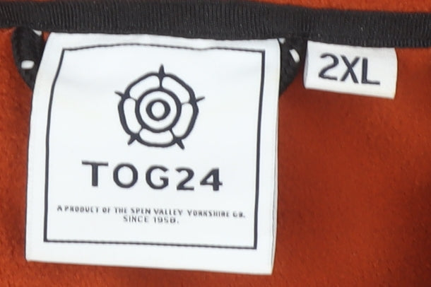 TOG24 Men's Orange 2XL Mid-Length Zip Jacket