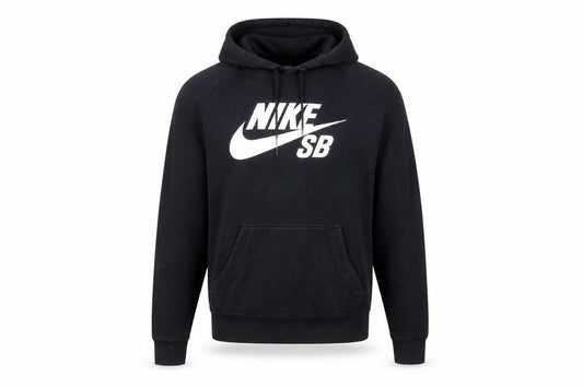 Mens UK S Regular Nike Black Pullover Hoodie